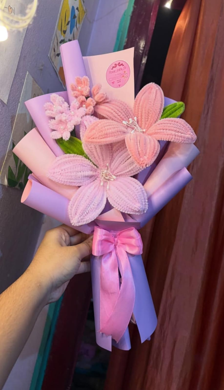 Full Pink Lily Bouquet